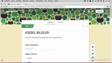 Google Forms (Google Formlar) Kullanım Rehberi - Tanıtım Videosu