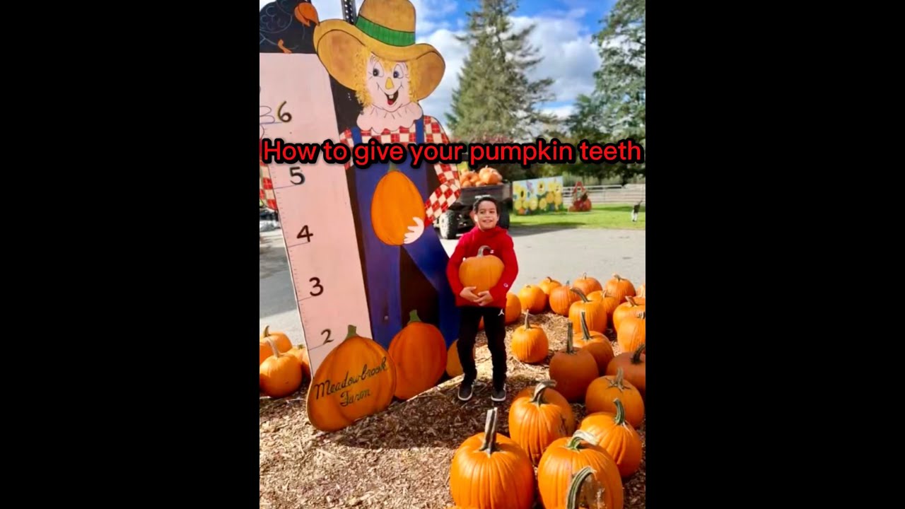How to carve and decorate a Halloween pumpkin - YouTube