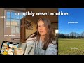 My monthly reset routine cleaning goal setting productivity uni work