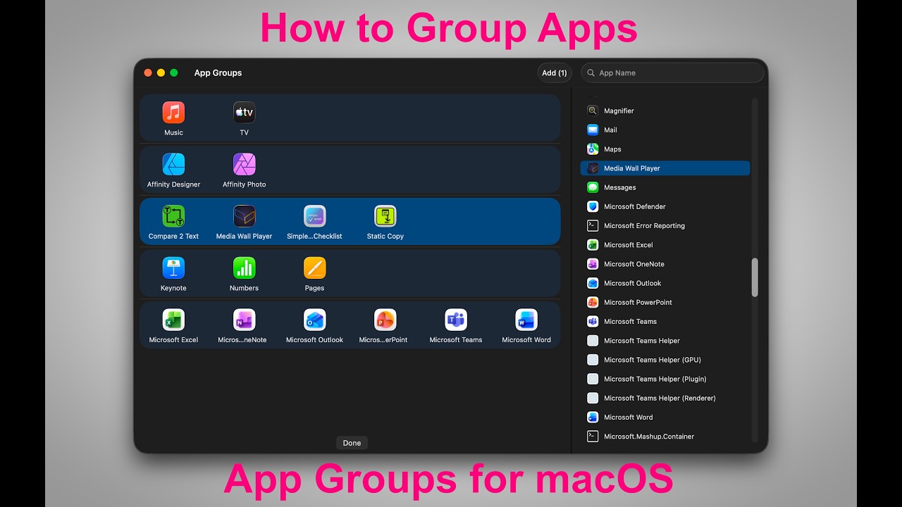 How to Group Apps on macOS – App Groups - YouTube