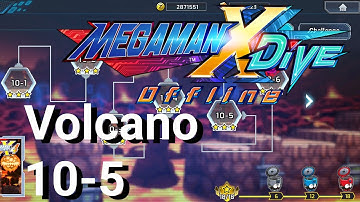 MegaMan X Dive Offline Volcano 10-5(All Hidden Elements locations)