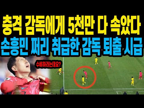 충격 감독에게 5천만 다 속았다 손흥민 쩌리 취급한 감독 퇴출 시급 [<strong>한국</strong> <strong>가나</strong>]