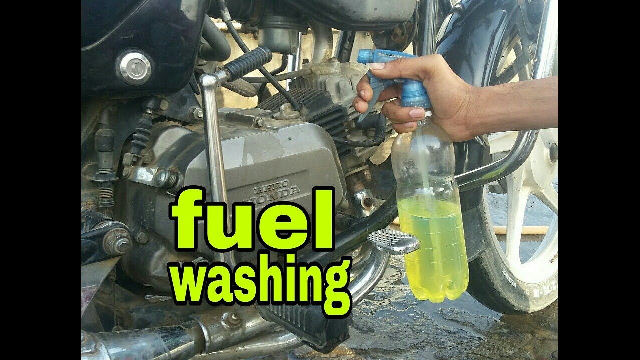 Fuel washing /for Extra shining/in your bike /by Akram. modifications
