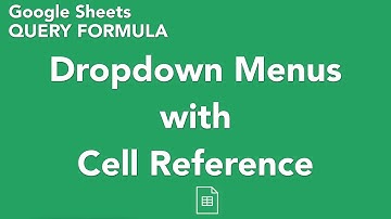 Google Sheets Query Formula with Dropdown List (Data Validation) Cell Reference - Dynamic Dashboard