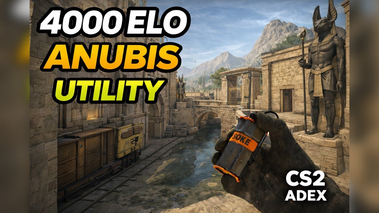 4000 ELO FACEIT POKAZUJE WSZYSTKIE GRANATY NA ANUBISA