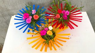 10 saat boyunca saksılara plastik şişe imalatı