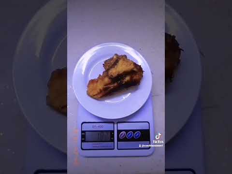 كيفية تصفير ميزان الطعام والسعرات الحرارية في صدر دجاج مقلي رابط حساباتي في الوصف