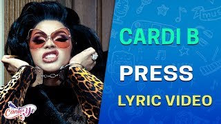 Cardi B - Press  (Lyrics + Español) Video Oficial