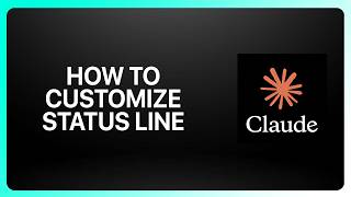How To Customize The Status Line In Claude Code! Tutorial