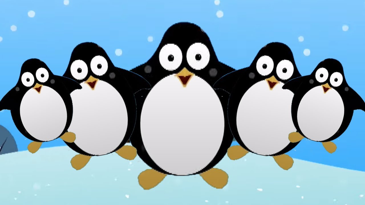 Fünf kleine Pinguine | Vorschulvideos | Musik für kinder | Kinderlieder