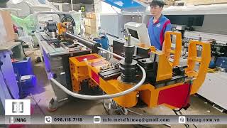 Test run of a 5-axis CNC tube bending machine - DW 38CNC 5A MSV