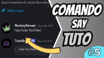 Como hacer un comando say en bdfd