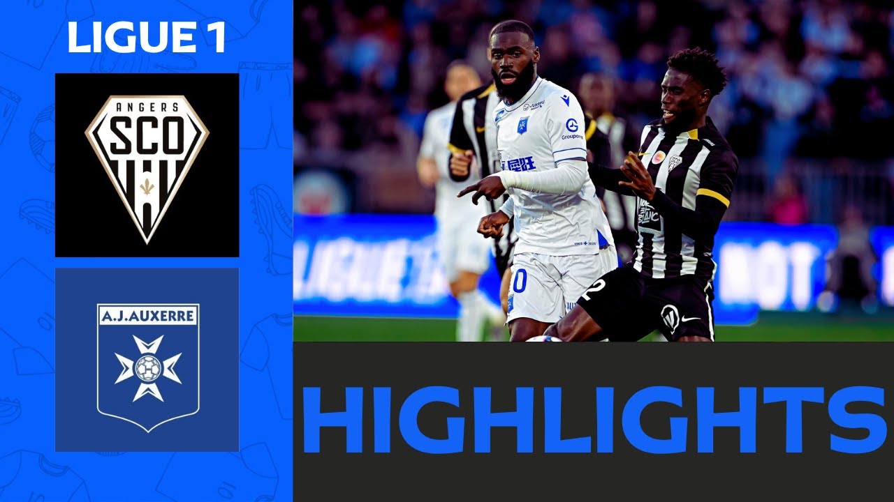 Angers SCO - AJ Auxerre | 2-0 | Полный отчёт о матче | Лига 1 2025-26 | angers auxerre