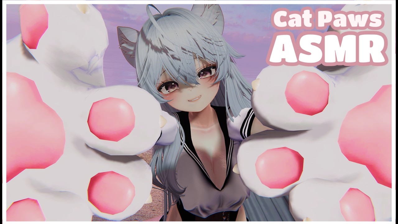 【ASMR Vrchat】Catgirl plays with you on her lap ♥ Personal attention ♥  No talking ♥ Headpats