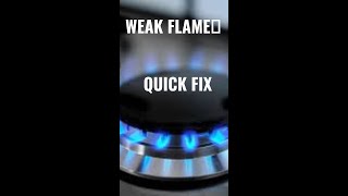 ✨ Gas Stove - Weak Flame - Fast Fix ✨ #diy #short #shorts #appliancerepair