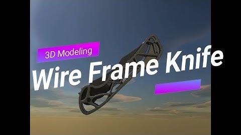Wire Frame Knife  Lightwave  Modeling