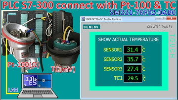 PLC S7-300 Analog input module connect with Pt-100, RTD and TC(Thermocouple)