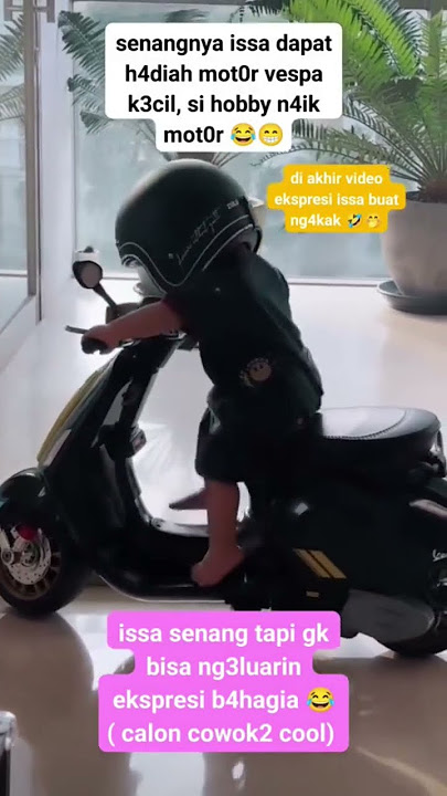 ISSA DAPAT HADIAH MOT0R KECCIL VESPA #beritaartis #beritaviral #hiburan #nikitawilly #issa #artis