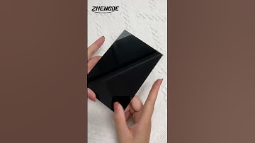 one side glossy one side matte black acrylic sheet