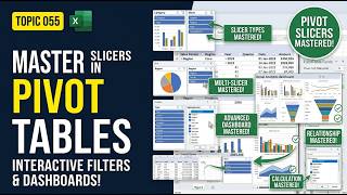 Topic055 | Pivot Table Slicers in Excel | Interactive Filters & Dashboards | Data Analytics