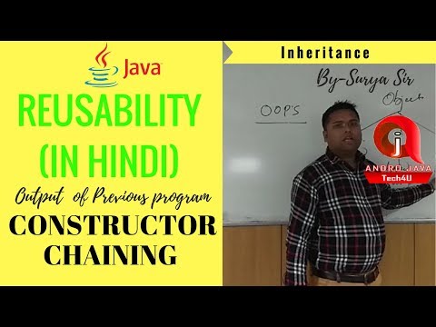 Reusability Tutorial -16 In OOPS| Constructor Chaining | Super | In Hindi/URDU