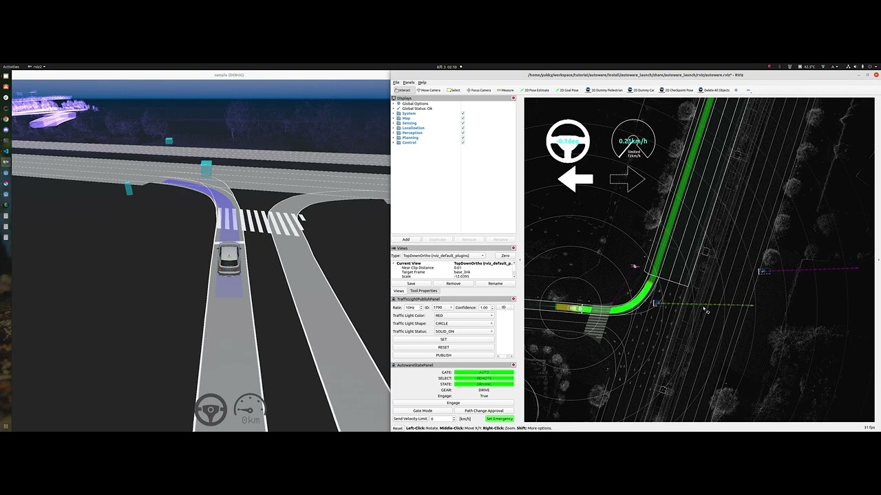 Godot based ROS2 visualizer with Autoware (08/02/2022) - YouTube