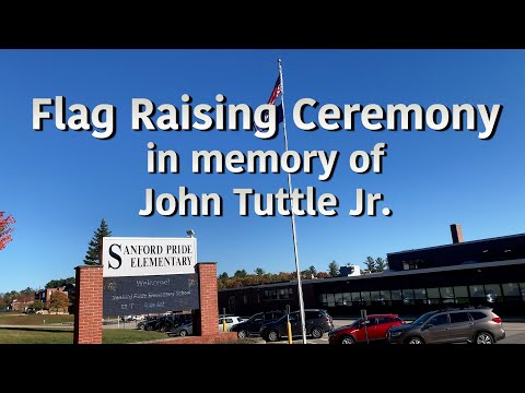 Flag Raising Ceremony at Sanford Pride Elementary School