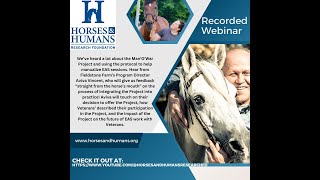 HHRF 2023 Feb webinar: evolution of a veterans program and decision to offer the research project