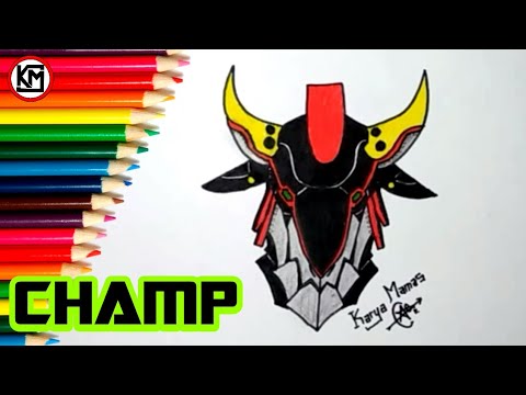 kyuranger-cara-menggambar-champ
