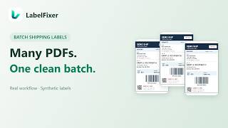 Combine multiple shipping-label PDFs into one 4×6 print-ready PDF | LabelFixer