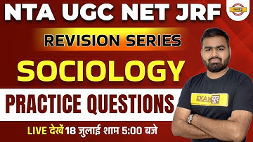 Nta Ugc Net Jrf Sociology Revision | Sociology Practice Set | Sociology Mock Test Ugc Net |Rajat Sir