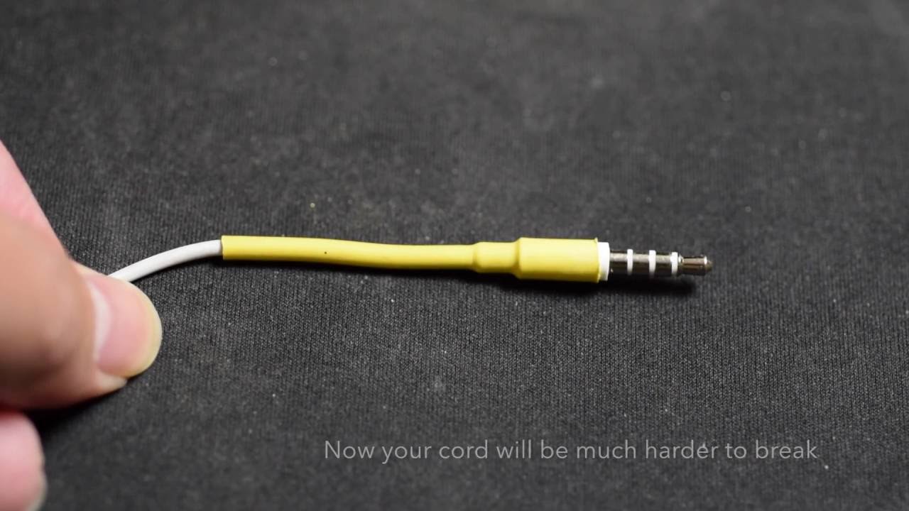 Hack that prevent headphone cord from breaking - YouTube