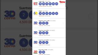 Lotto Results 9pm July 21 2022