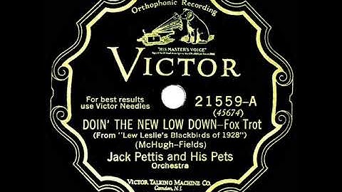 1928 Jack Pettis & his Pets - Doin' The New Low Down (instrumental)