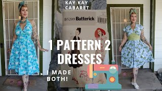 Butterick 5209 vintage dress pattern review!
