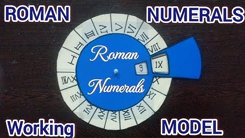 Roman Numbers Working Model | Roman Numerals Project #romannumbersworkingmodel #mathsworkingmodel