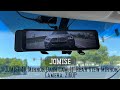JOMISE 4K Mirror Dash Cam, 11" Rear View Mirror Camera, 2160P Rearview Mirror Backup Camera