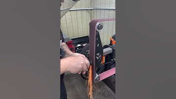 Polishing up my ball peen before rehandling it #polishing #hammer #blacksmith