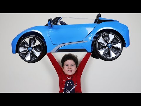 Yusuf Süt İçti ve Çok Güçlü Oldu | Kids pretend play batery-powered car