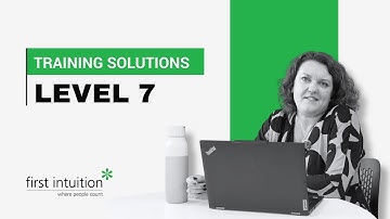 Training Solutions for Level 7 - First Intuition | Professional Education Providers