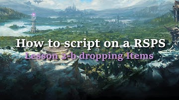 How to script on a rsps: lesson 2-b| Dropping items