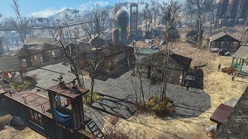 Fallout 4 - SUNSHINE TIDINGS CO-OP 2.0 - Settlement build tour - NO MODS