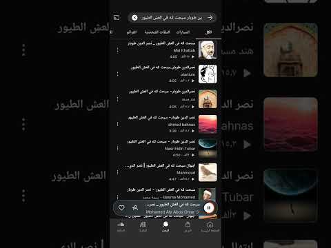 سبحت لله في العش الطيور ابتهالات الشيخ نصر الدين طوبار رحمه الله عليه