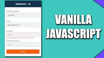 Validación de Forms - Vanilla JavaScript
