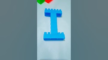 satisfying diy ASMER alphabet i #satisfying #funbuildingblocks #legobuildingblocks #asmr #lego #fun