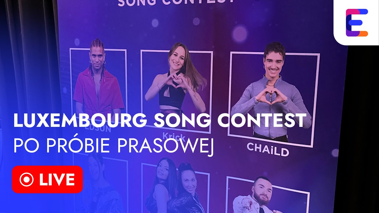 KTO WYGRA LUXEMBOURG SONG CONEST 2024? LIVE Z CENTRUM PRASOWEGO YouTube