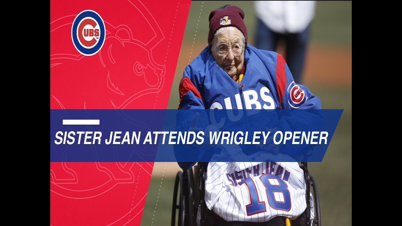 Sister Jean, Cubs legends toss first pitches YouTube