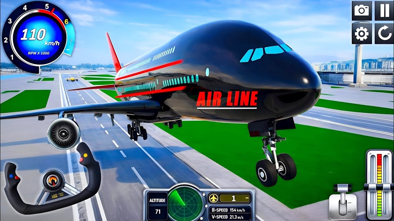 Airport Airplane✈️ Simulator 2026 | Real Flight Takeoff & Landing Gameplay | Android Airport Game