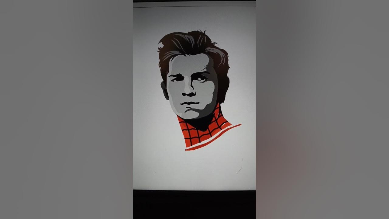 Draw Spider man face using Python ||| 3 lines of Python code ||| Python ...