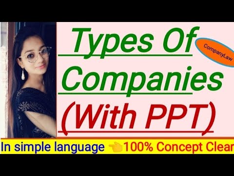 Types Of Companies in Simple language With PPT(Company Law) #Classification Of Joint Stock Companies